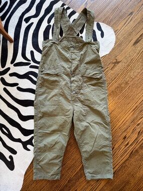 Kapital Olive Green Utility Cotton Jumpsuit